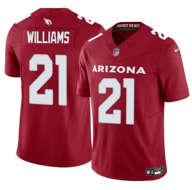 Men & Women & Youth Arizona Cardinals #21 Garrett Williams Red 2024 F.U.S.E. Vapor Untouchable Limited Stitched Jersey